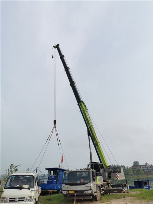 临汾市桥梁建设吊装案例